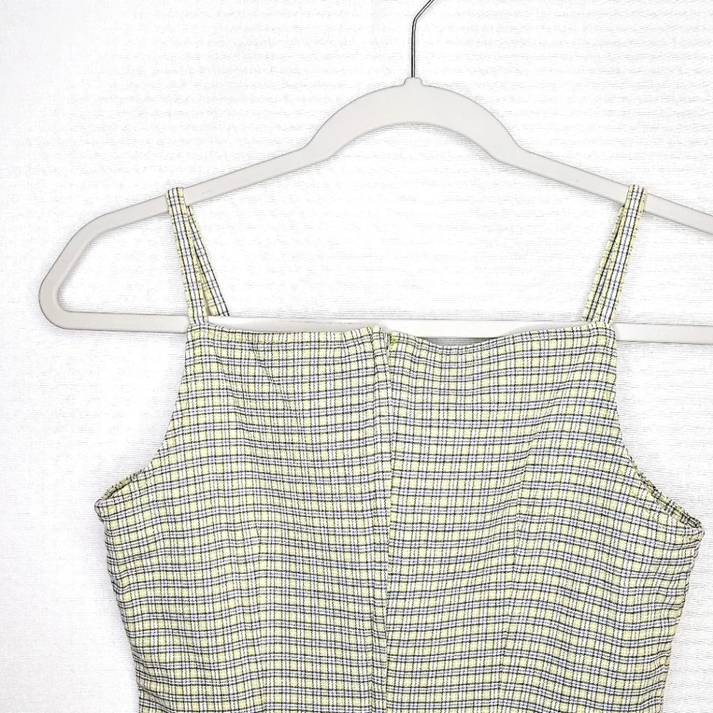 Just for Wraps dress. Size 5,/6. yellow/blue
